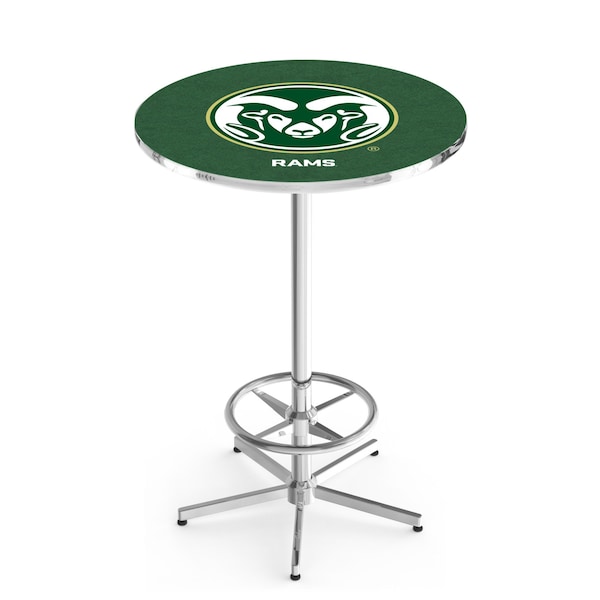 Holland Bar Stool Co 42" Chrome Colorado State Pub Table L216C4228ColoSt - main
